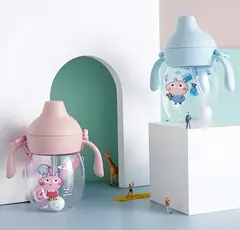 Termo De Agua De Peppa Pig De Silicona Con Correa