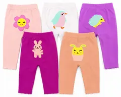 Set x 5 Pantalones en Algodón Niña-Variedad De Diseños