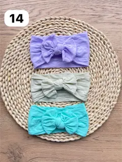 Diademas Suaves y Cómodas Set x3 Para Bebé  Niña-Varían los colores