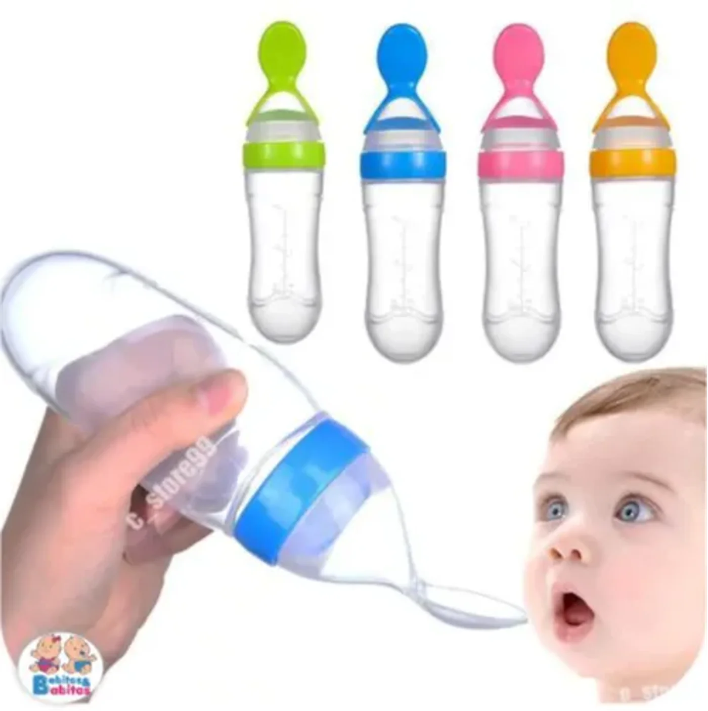 Tetero De Cuchara En Silicona Para Bebe