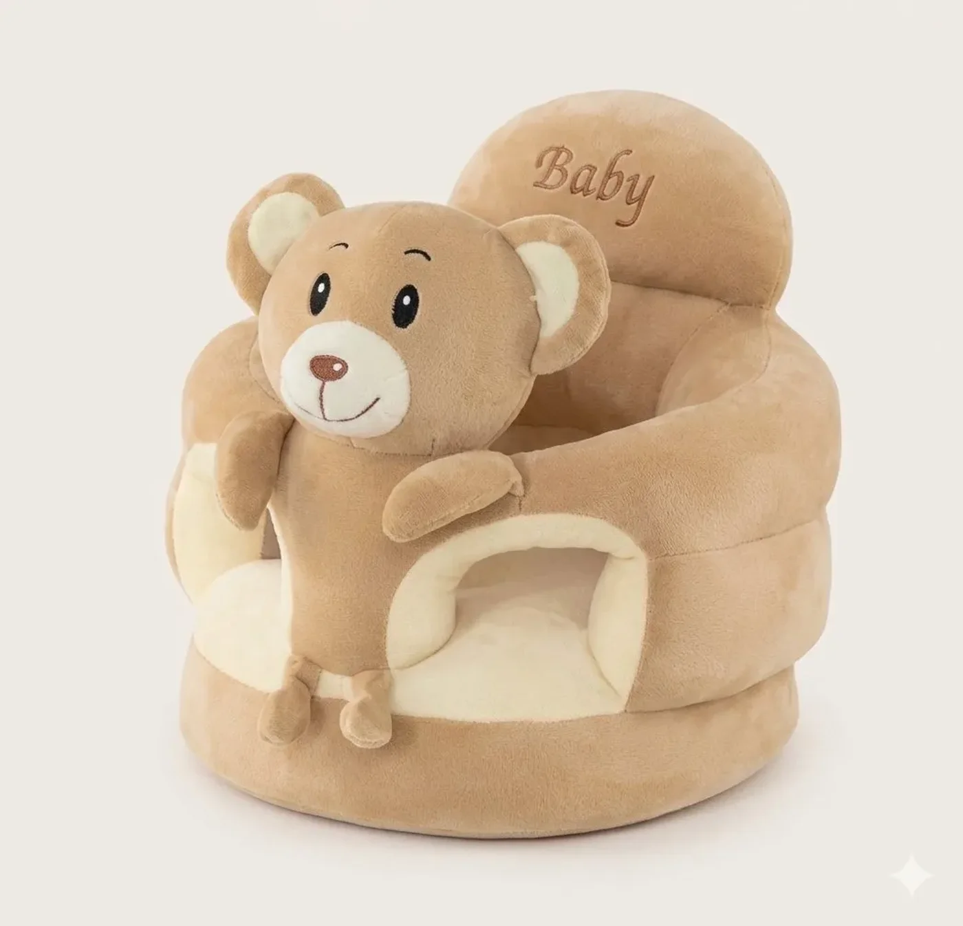 Silla Mueble Estabilizado Para Sentarse Beige Para Bebé