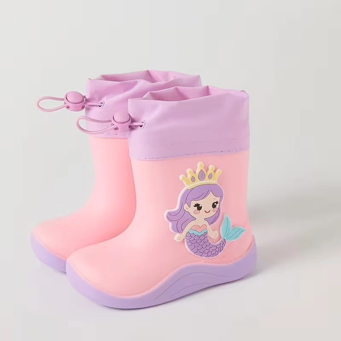 Botas De Lluvia Rosas Para Bebé Niña