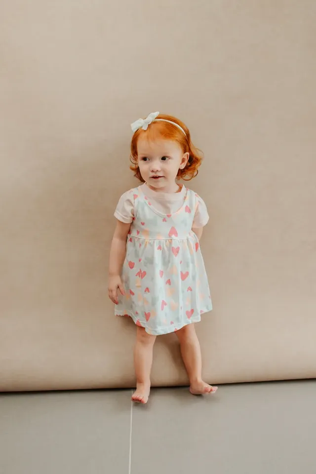 Vestido Corazones con Cubre Pañal