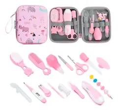 Kit Aseo 20 Piezas Con Lima Para Bebé Recién Nacido -Estuche