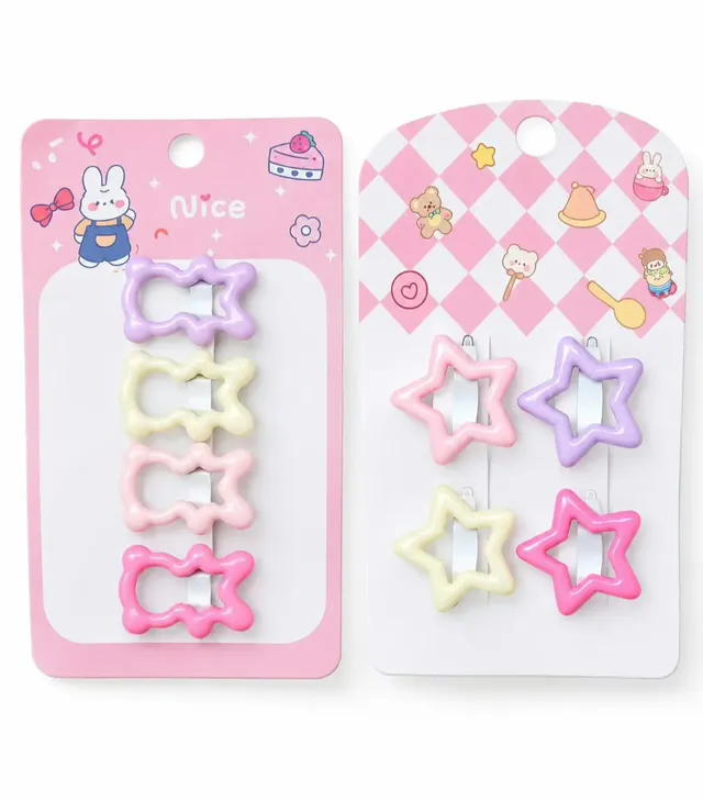 Pinzas x4 De Colores Para Bebe-Diferentes Diseños