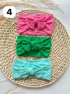 Diademas Suaves y Cómodas Set x3 Para Bebé  Niña-Varían los colores