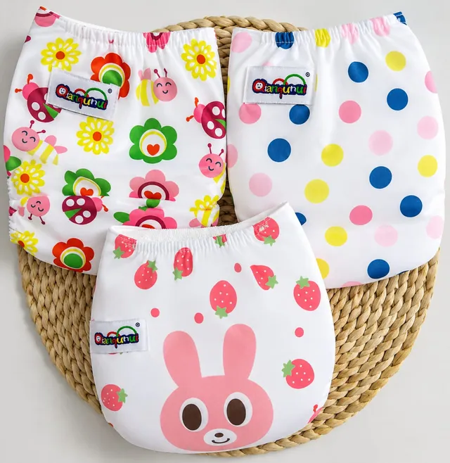 Pañal Ecológico Ajustable  Con Toalla Para Bebé Niña