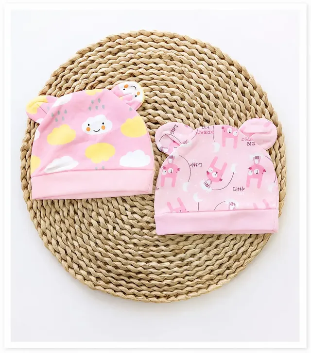 Set X 2 Gorros Para Bebe RN- Diseños Surtidos.