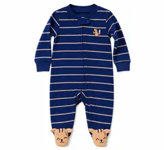 Pijama con Botica y Cremallera  en Algodón-Variedad Diseños