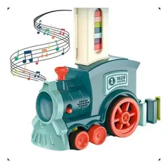 Juguete Didactico De Tren Domino Con Luz De Sonido