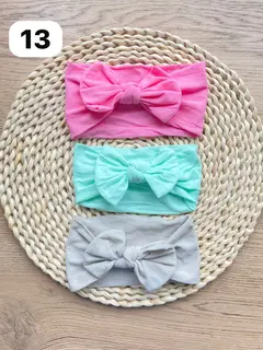 Diademas Suaves y Cómodas Set x3 Para Bebé  Niña-Varían los colores