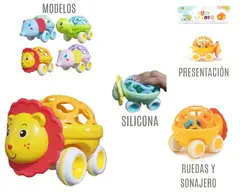 Sonajero con Ruedas y Rascaencias Para Bebé