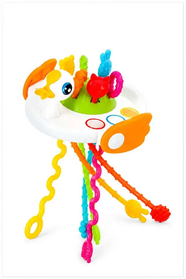 Juego Montessori y Texturas  Para Bebé en Beige.
