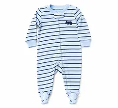 Pijama con Botica y Cremallera  en Algodón-Variedad Diseños