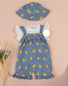 Braga Pollito, Camisa, Braga y Sombrero Para Bebé Niña