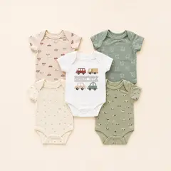 Set x 5 de Bodys o Mamelucos Para Bebé Niño