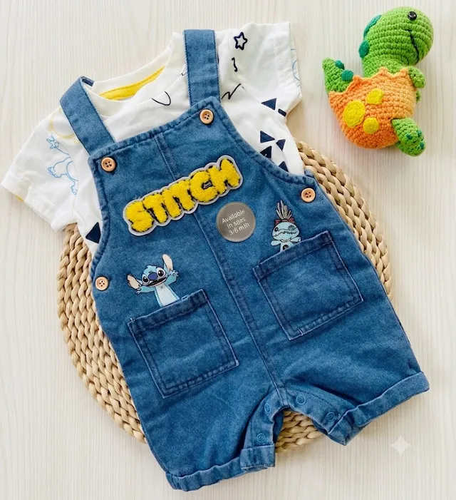 Braga Jeans Con Camiseta Para Bebé Niña