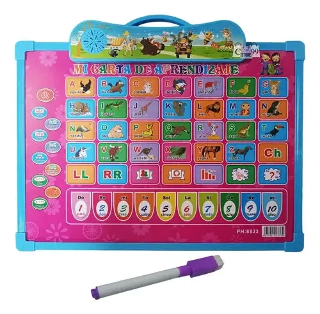 Tablero Musical y Borrable Para Bebé-Educativo