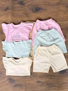 Set x 3 Conjuntos Multiusos Rosado, Amarillo y Verde