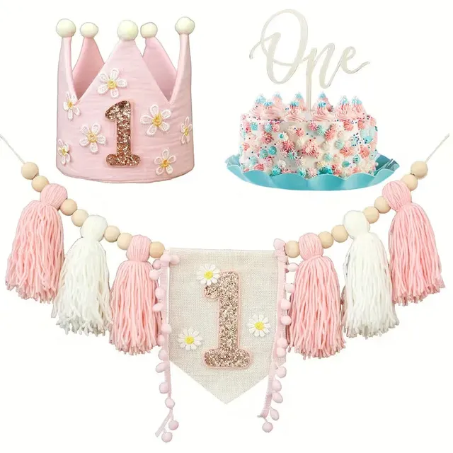 Decoración De Primer Año Para Bebé Niña