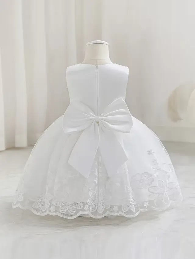 Vestido Blanco De Bautizo Para Niña, vista 2