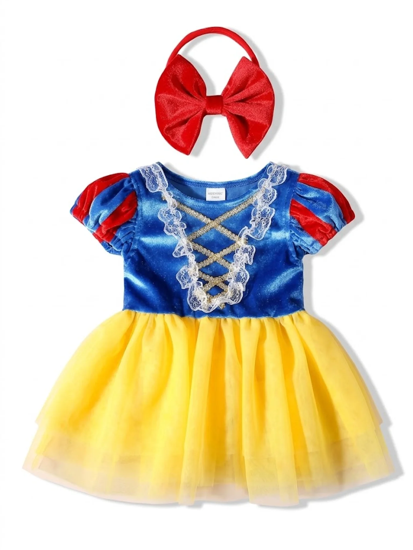 Disfraz De Blancanieves Con Diadema Para Bebé