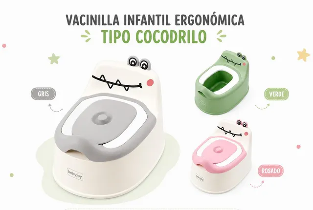 Bacinilla infantil Diseño Cocodrilo