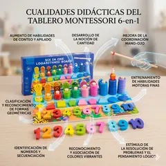 Juego Didáctico 3 en 1, Pesca, Colores, Números  y Formas