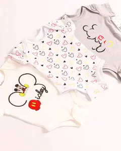 Set x3 Bodys O Mamelucos De Mickey Para Bebé Niño