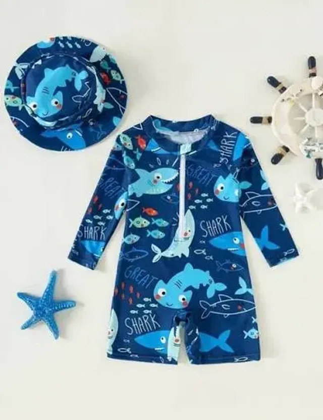 Traje De Baño Para Bebe Niño